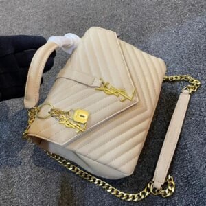 Design College Medium Chain quilted leather shoulder bag - Dubai Fashion LUX