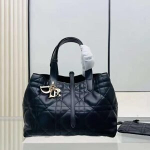 Design MEDIUM TOUJOURS BAG Black Macrocannage Calfskin - Dubai Fashion LUX