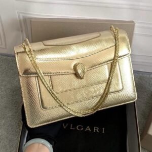 Design Metallic Serpenti Forever Shoulder Bag Silver - Dubai Fashion LUX