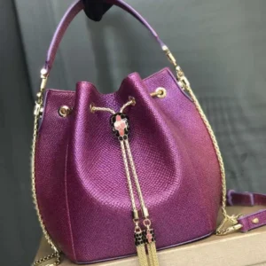 Design Serpenti Forever Bucket Bag 18cm in Karung Skin - Dubai Fashion LUX