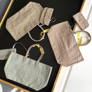 Goyard Gray Saint Louis GM Tote Bag – Super Master Quality | Luxury Hand-Painted Tote