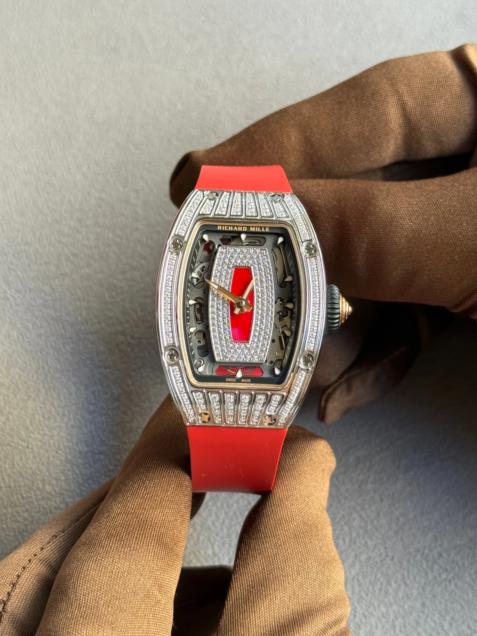 Richard Mille Rm 07-01 Ladies Rose Gold Diamond Set - copywatchesdubai.com