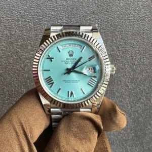 Rolex Day-Date 40 Platinum Ice Blue - copywatchesdubai.com