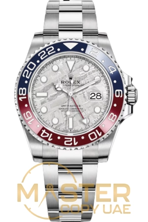 Rolex GMT Master II Automatic Black Dial White Gold - copywatchesdubai.com